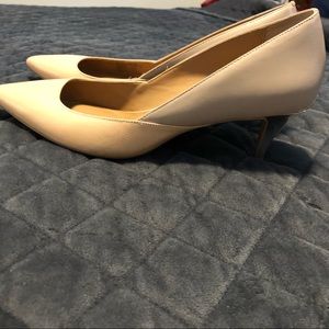 Calvin Klein kitten heels! Blush pink and nude